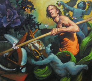 Guard of gabbages, oilon canvas, 120x135cm, 2007