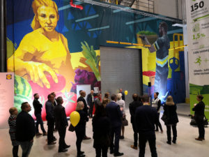 commission for LIDL together with Anetta Lukjanova, 2020, 15x8m, wallpaint